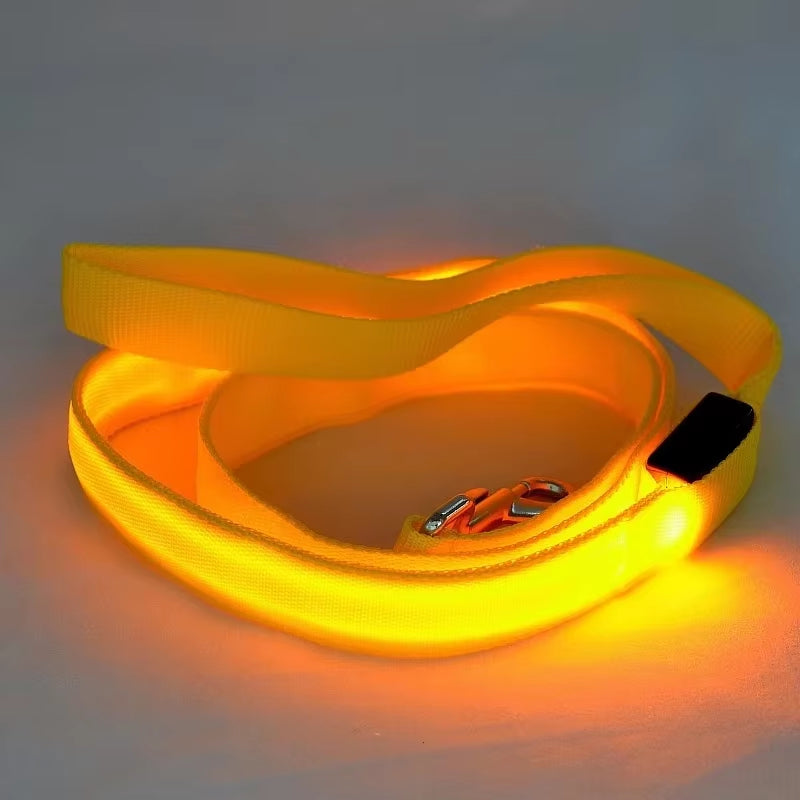Led Hund Leine Seil Mit Licht Leuchtende Blei Leine Für Hund Sicherheit Blinkende Leuchtende Kragen Harness Zubehör Honden Lichtband