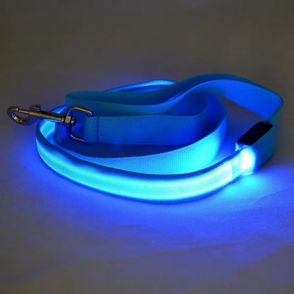 Led Hund Leine Seil Mit Licht Leuchtende Blei Leine Für Hund Sicherheit Blinkende Leuchtende Kragen Harness Zubehör Honden Lichtband