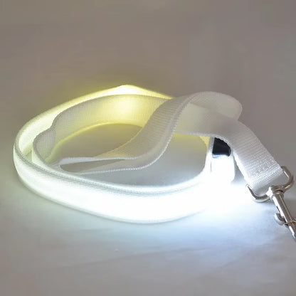 Led Hund Leine Seil Mit Licht Leuchtende Blei Leine Für Hund Sicherheit Blinkende Leuchtende Kragen Harness Zubehör Honden Lichtband